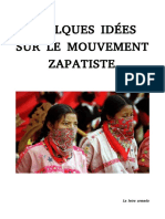 Quelques Idées Sur Le Mouvement Zapatiste