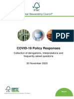 COVID-19 Policy Responses: Collection of Derogations, Interpretations and Frequently Asked Questions