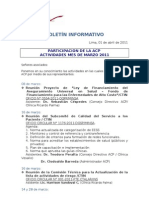 Boletín Informativo ACP - Marzo 2011