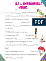 Countable & Uncountable Nouns