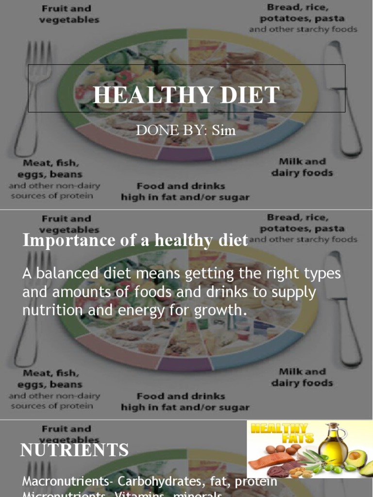 Importance of a Healthy Diet for Fitness | PDF | Nutrients | Carbohydrates