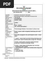 Rancangan Perlaksanaan Aktiviti (Rpa) : (Taska Permata NCDRC Upsi) | PDF