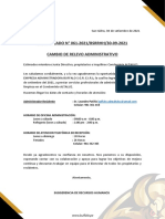 Comunicado - BRRHH-061-2021 Relevo Administrativo Empresa Buffalo SGR Eirl