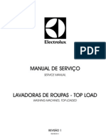 Manual de serviço para lavadoras de roupas top load ELECTROLUX