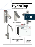 Manual For Hydrotap HT - G4 - BC