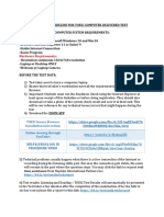 TOEIC computer delivered test guidelines