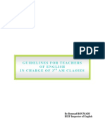 Guidelines For Teachers of English