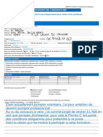 Dossier Candidature