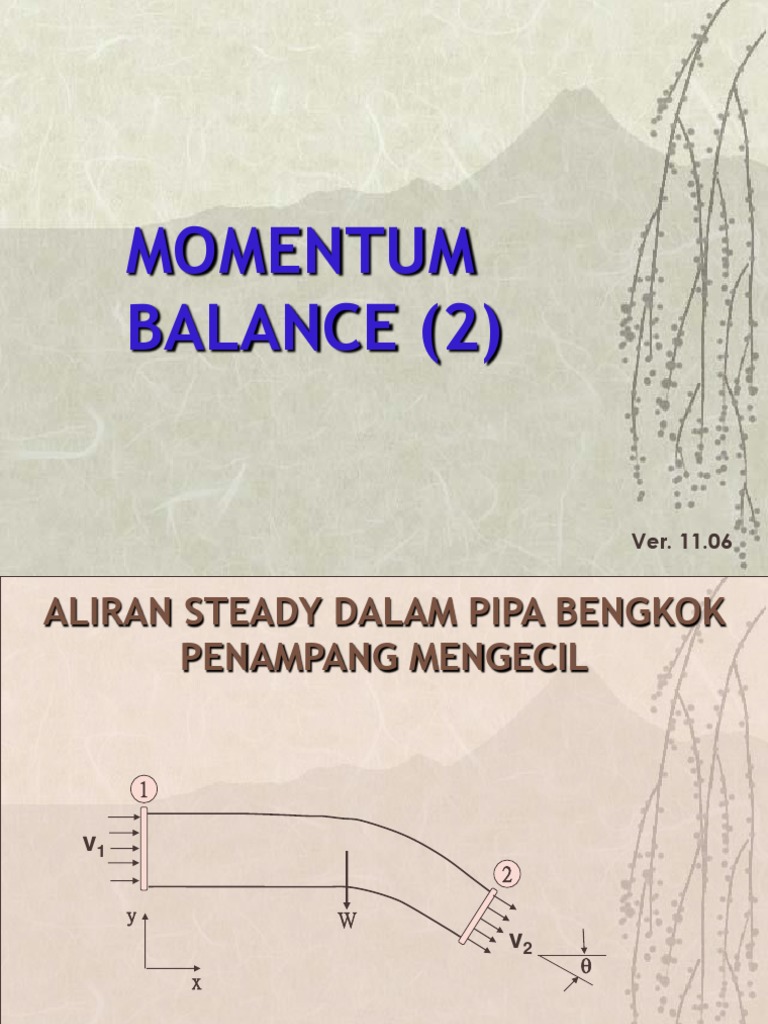 Analisis Momentum pada Aliran Fluida | PDF | Metode & Bahan Ajar