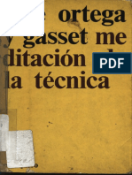 Meditación de la técnica. José Ortega y Gasset. atek