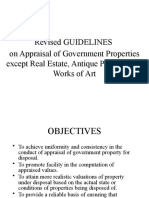 Revised GUIDELINES On Appraisal of Government Properties Except Real Estate, Antique Property and Works of Art