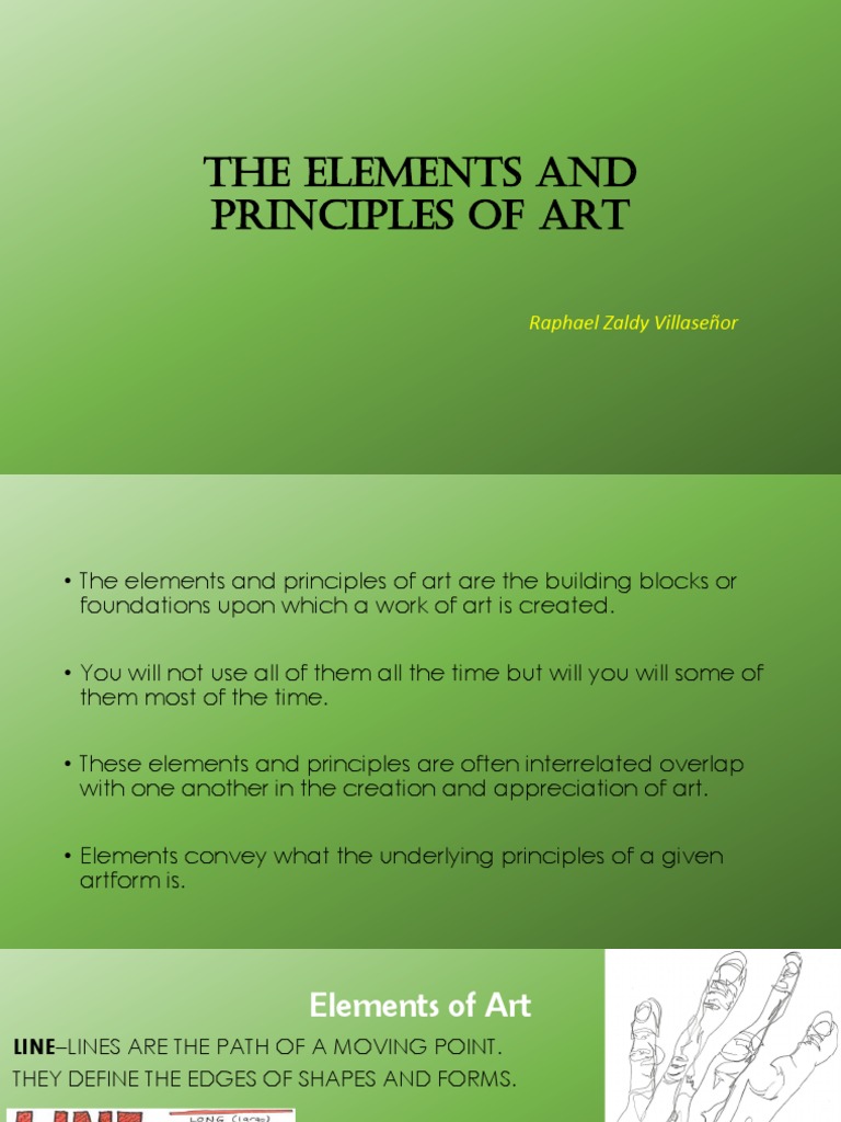 Elements and Principles of Art Explained | PDF