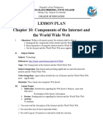 Lesson Plan Chapter 10: Components of The Internet and The World Wide Web