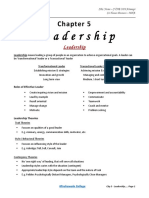 SBL Notes on Leadership and Professional Ethics