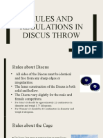 Rules in Discus Throw