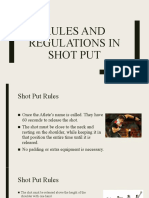 Rules in Shot Put