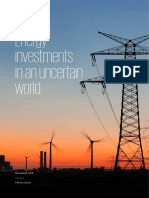 Energy Investments in An Uncertain World