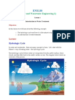Lesson 1 - Introduction To Water Treatment