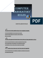 Computer Lab Rules Summary