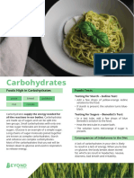 Carbohydrates Information Poster