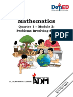 Mathematics: Quarter 1 - Module 2: Problems Involving Sets