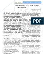 An Assessment of Ethiopian Telecom Customer Satisfaction: - 10 Vol. 10 Issue 4 (Ver 1.0) June 2010