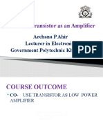 1 Transistor As Amplifier