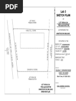 Lab 3 Sketch Plan: Road Right of Way (3.00 M. Wide)