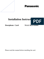Installation Instructions: Doorphone Card