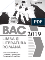 Bacalaureat 2019. Limba Si Literatura Romana - Monica Cristina Anisie, Constantin Ciprian Nistor