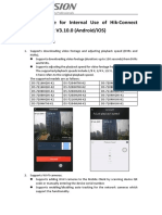 Release Note For Internal Use of Hik-Connect Mobile Client V3.10.0 (Android/iOS)