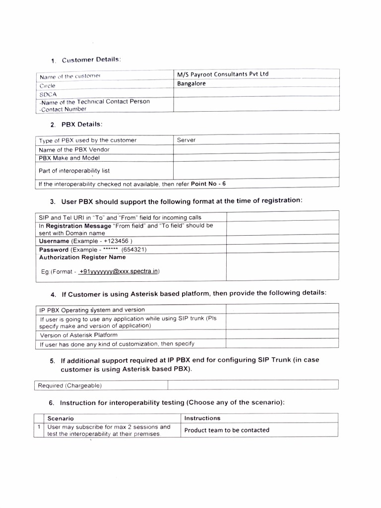 Spectra Check List PDF