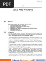 Local Area Networks: 7.1 Objectives