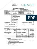 Statement of Account: PHP 14,640.00 Balance