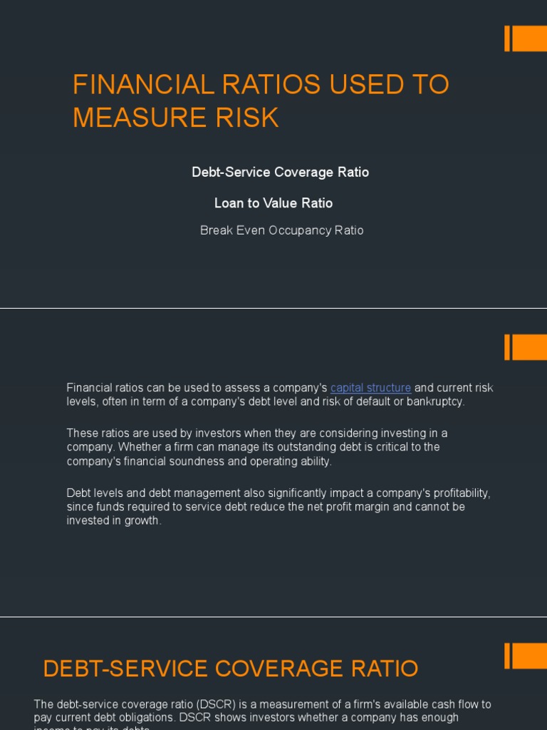 Key Financial Ratios for Risk Assessment | PDF | Loan To Value Ratio | Debt