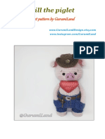 Bill The Piglet: Crochet Pattern by Gurumiland