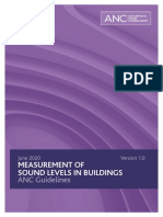 Measurement of Sound Levels in Buildings: ANC Guidelines