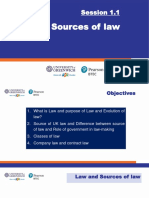 Session 1.1. - Law and Sources of Law