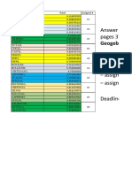 Student Assignment Numbers