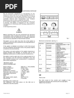 Instructions Hcc02 Control Unit Analog Control Unit For Ice and Snow Removal