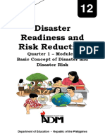 DRRR - Q1M1L1 Basic Concept of Disaster and Disaster Risk