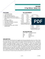 DS1000 5-Tap Silicon Delay Line: Features Pin Assignment