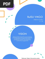 BulSU Vision, Mission and Goals | PDF | Career & Growth | Wellness