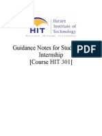Internship Guidance Notes