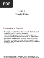 Unit 1: Compiler Design