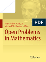 Open Problems in Mathematics 2016