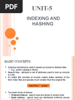 UNIT-5: Indexing and Hashing