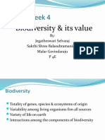 Tutorial Week 4: Biodiversity & Its Value