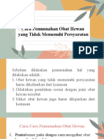 Cara Pemusnahan Obat Hewan