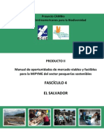 EL SALVADOR: Manual de Oportunidades de Mercado Viables y Factibles para La MIPYME Del Sector Pesquerías Sostenibles.